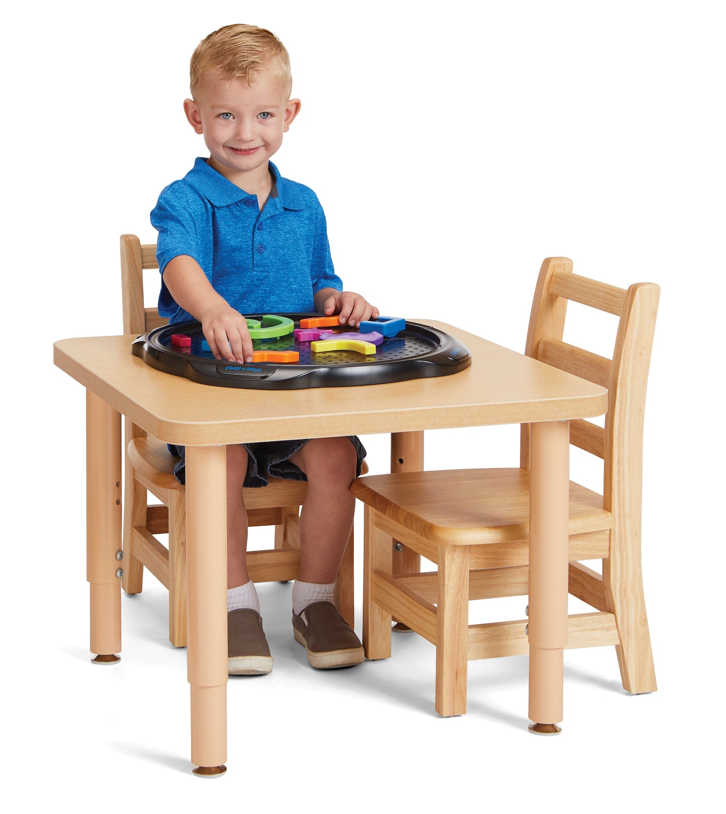 Table carrée à hauteur ajustable Jonti-Craft Purpose+
