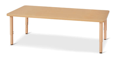 Table rectangle à hauteur ajustable Jonti-Craft Purpose+