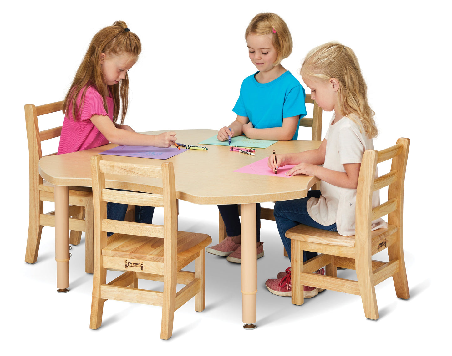 Jonti-Craft Purpose+ Adjustable Height Flower Table