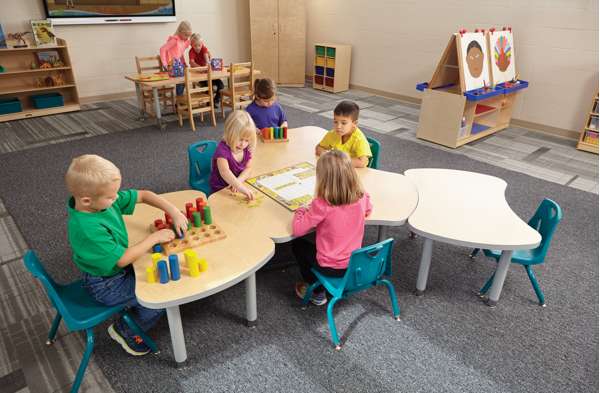 Berries® Stacking Chairs with Powder Coated Legs - 5 Sizes Available