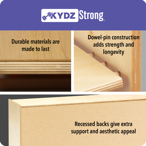 Meuble de rangement pour garderie et CPE sur roulettes