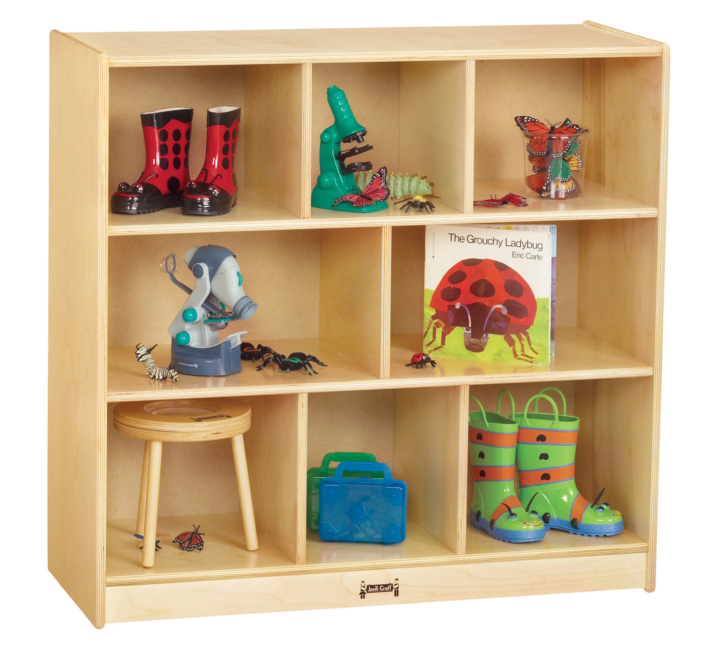 Meuble de rangement pour CPE et garderie sur roulettes | 35.5" de haut