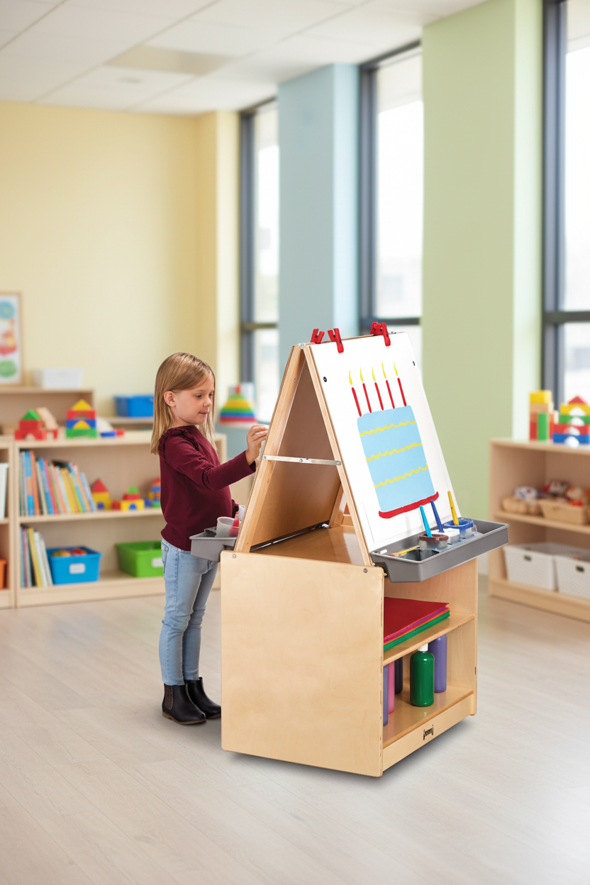 Mobile Art Island for Kids - Versatile Creative Space