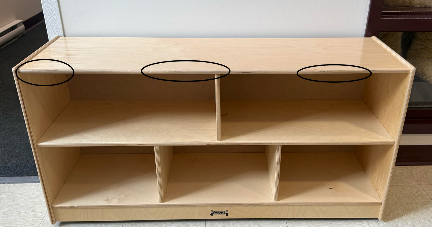 Meuble de rangement pour CPE et garderie sur roulettes  24.5" de haut