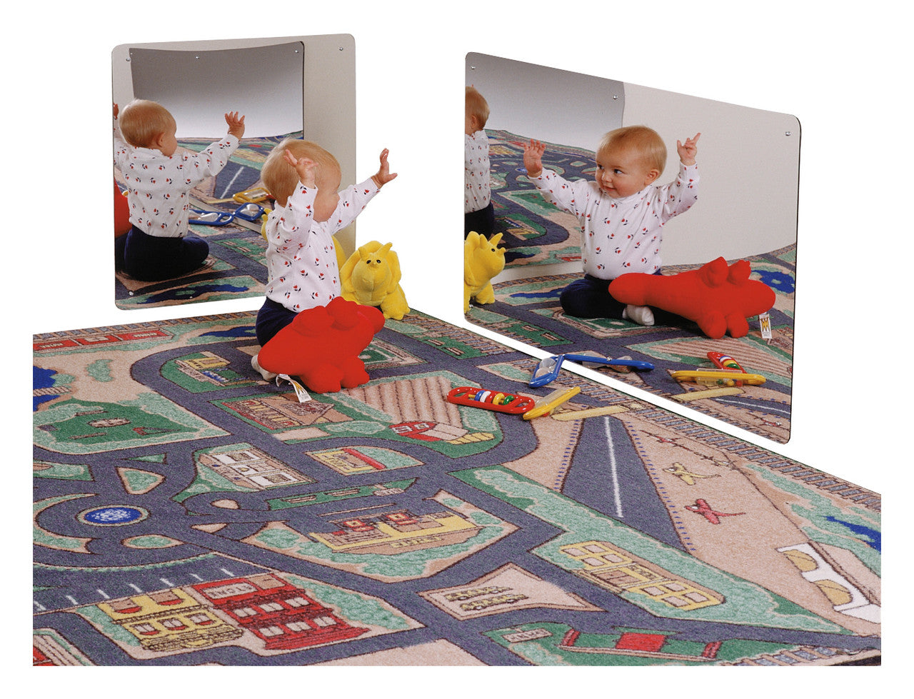 Miroir Acrylique Monté au Mur pour le Développement des Bébés