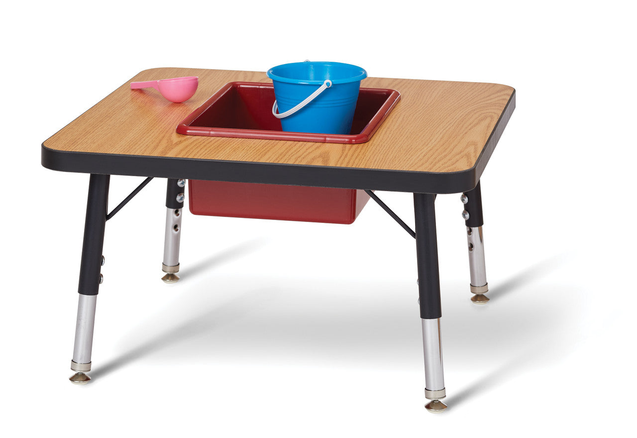 Table sensorielle ajustable pour poupons