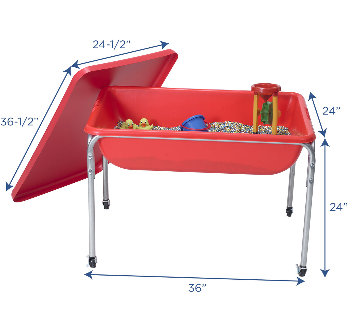 Table sensorielle mobile avec couvercle 24 po Children's Factory