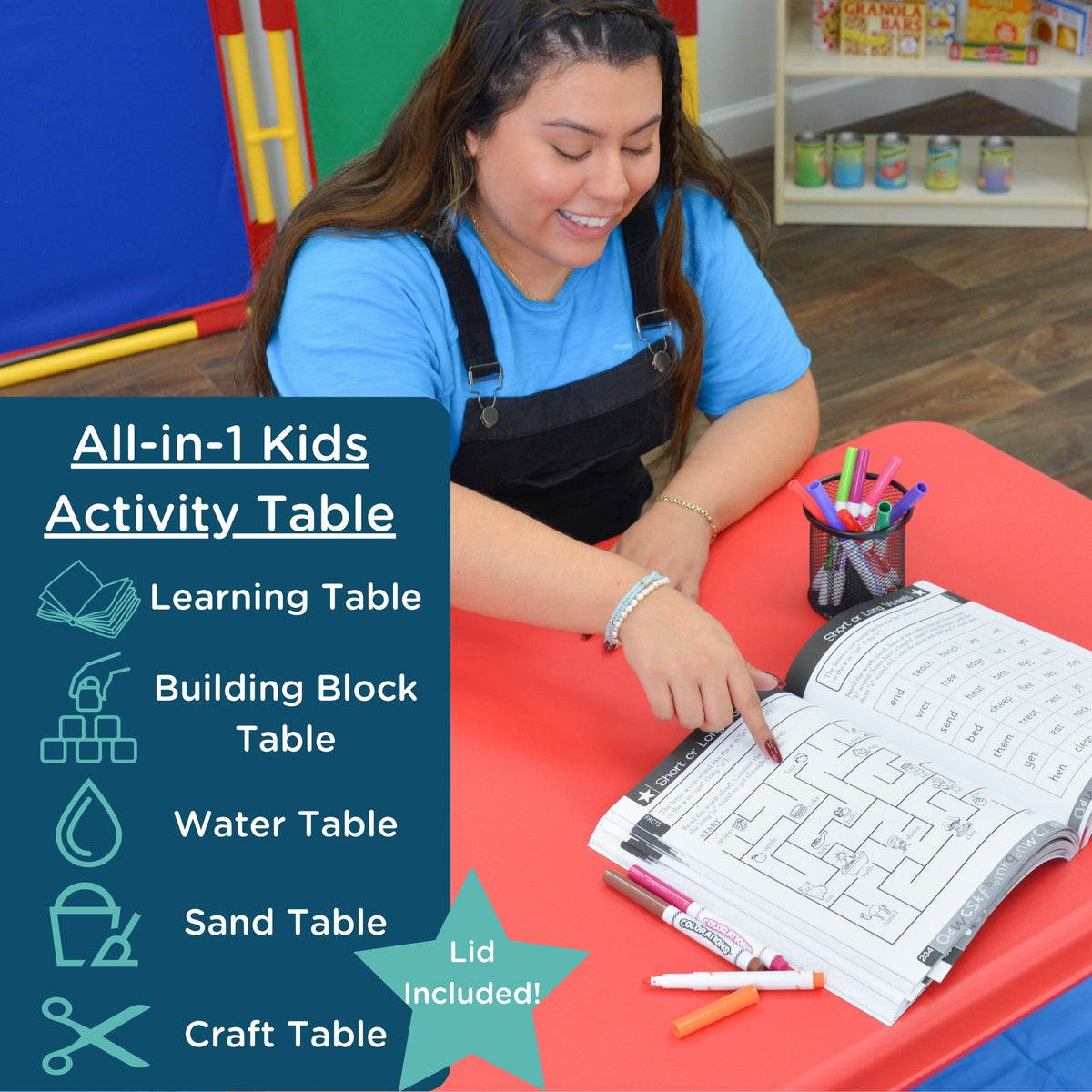 Table sensorielle mobile avec couvercle 24 po Children's Factory