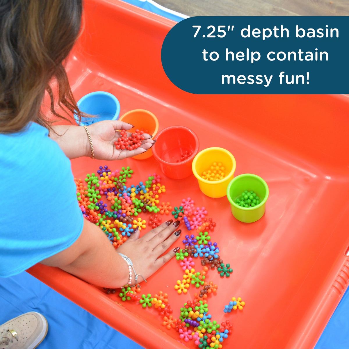 Table sensorielle mobile avec couvercle 24 po Children's Factory