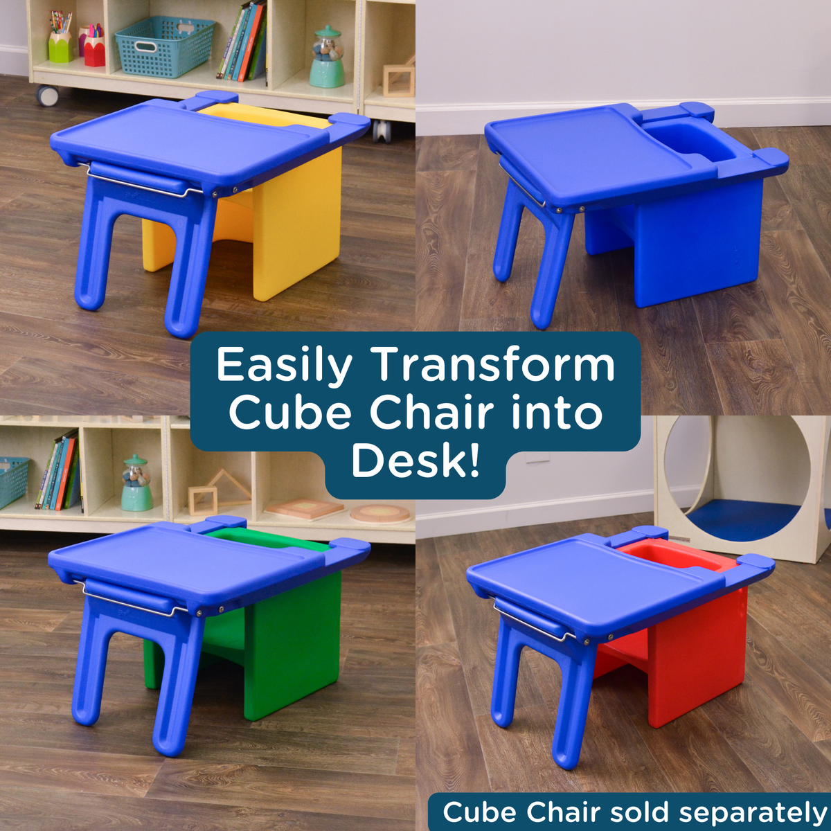 Tablette Edu-Tray pour chaise cube Children's Factory