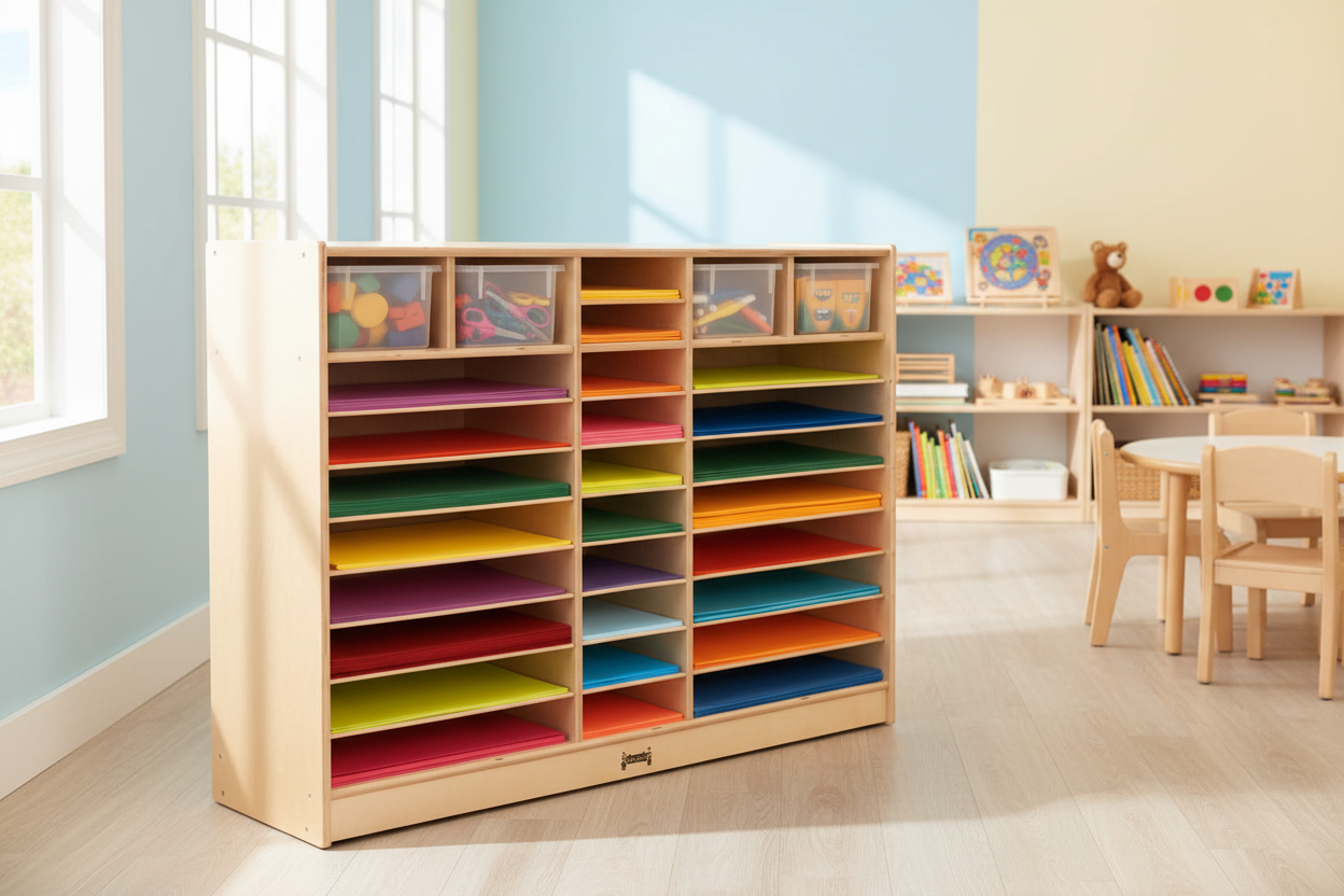Construction Paper and Art Supplies Organizer