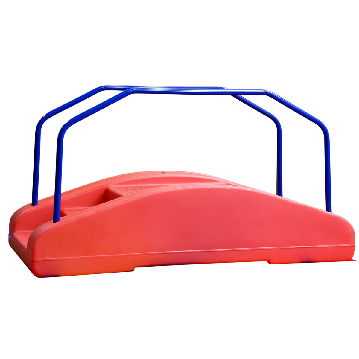 Bascule-pont 2 en 1 rouge avec garde-corps Children's Factory