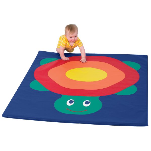 Tapis en mousse en forme de tortue, 60 x 48 po, 1 po d'épaisseur