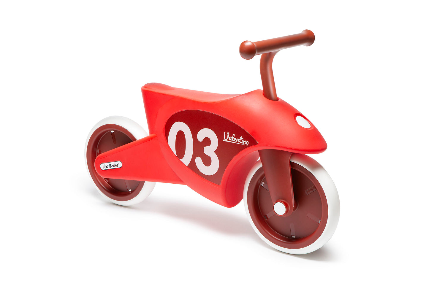 Vélo d'équilibre Valentino ITALTRIKE® - Bleu, Rouge ou Jaune