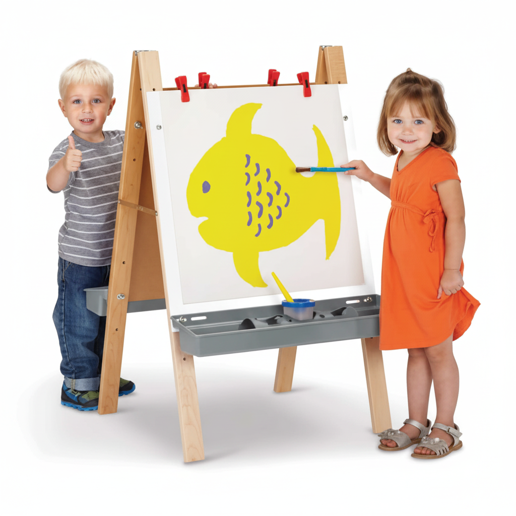 Double easel for toddlers