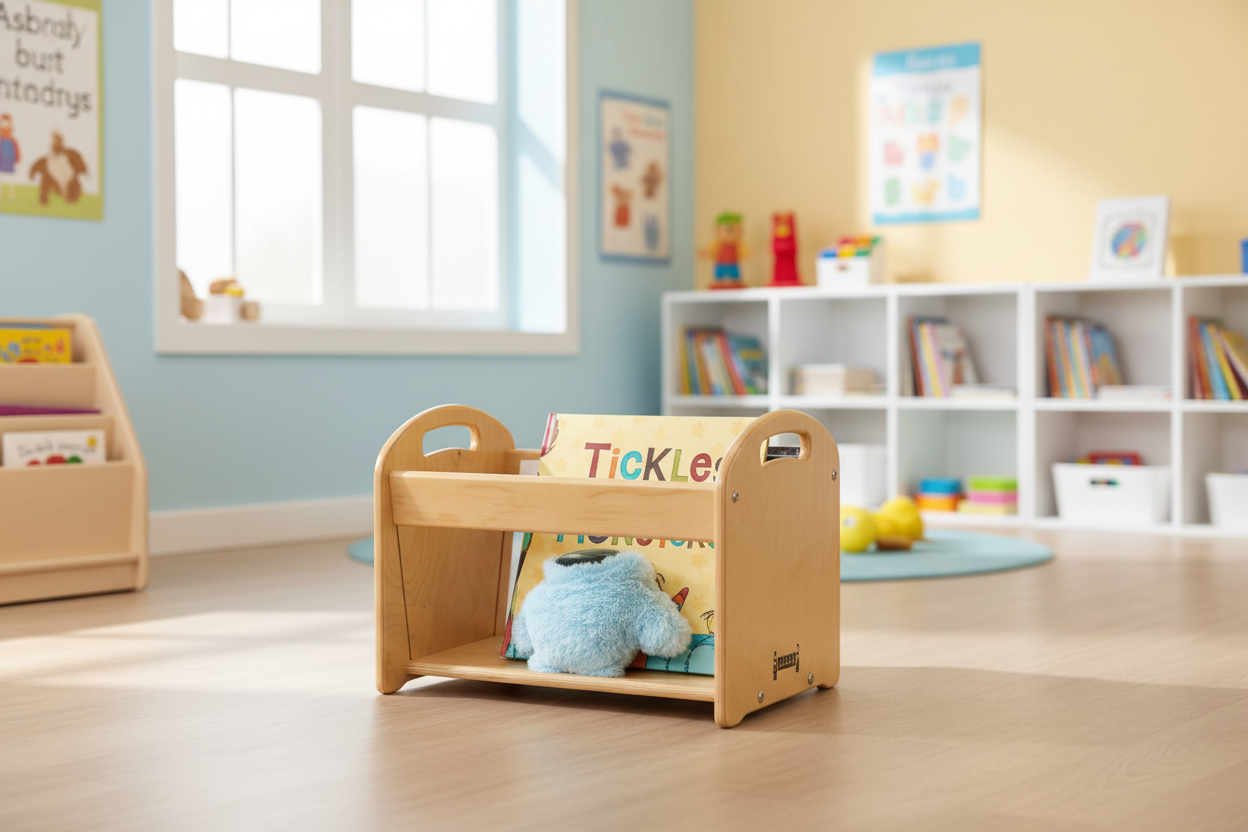 Petite Étagère Transparente pour Livres et Jouets pour Tout-Petits