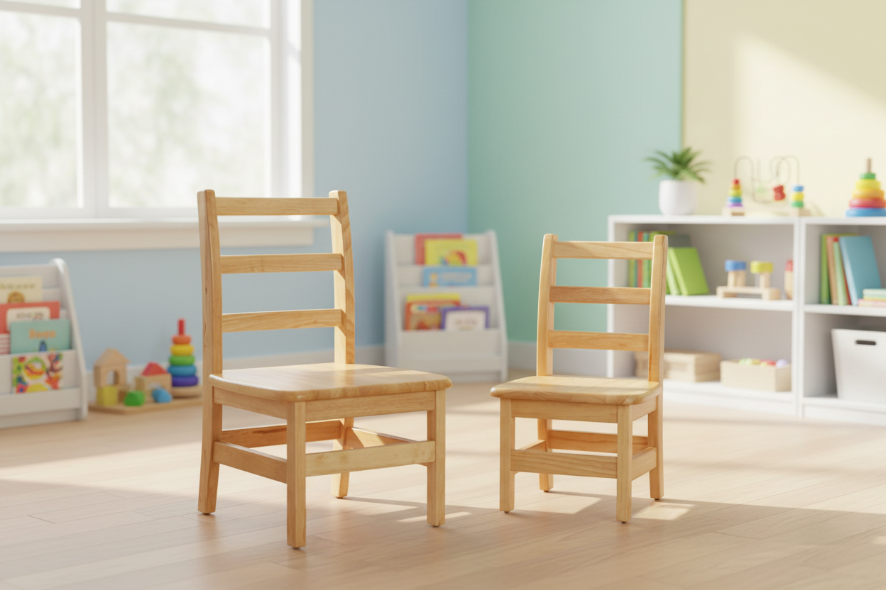Chaise Ergonomique pour éducatrices à la Hauteur des Enfants - Assise 12 pouces