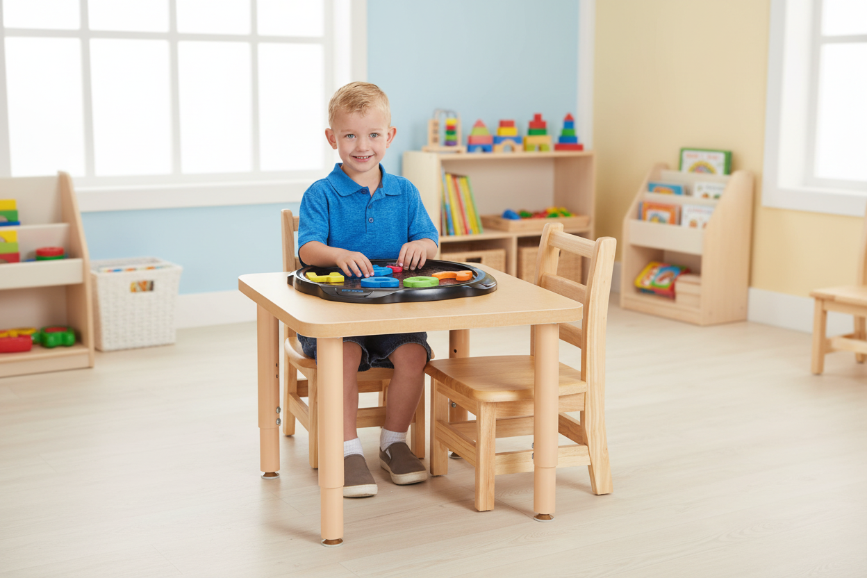 Jonti-Craft Purpose+ Adjustable Height Square Table