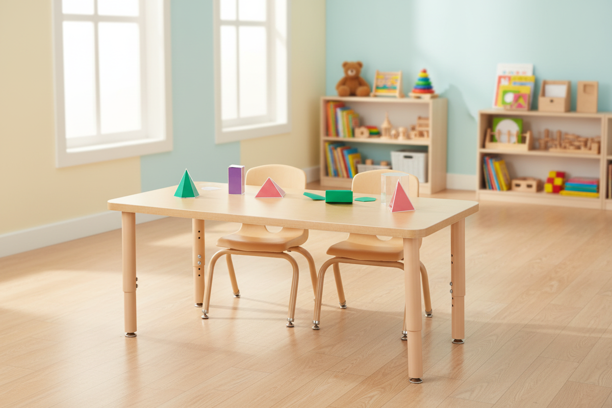 Table rectangle à hauteur ajustable Jonti-Craft Purpose+