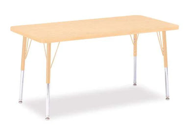 Rectangle School Table - Maple 30" x 60"