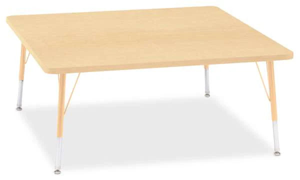 Square School Table - Maple 48" x 48"