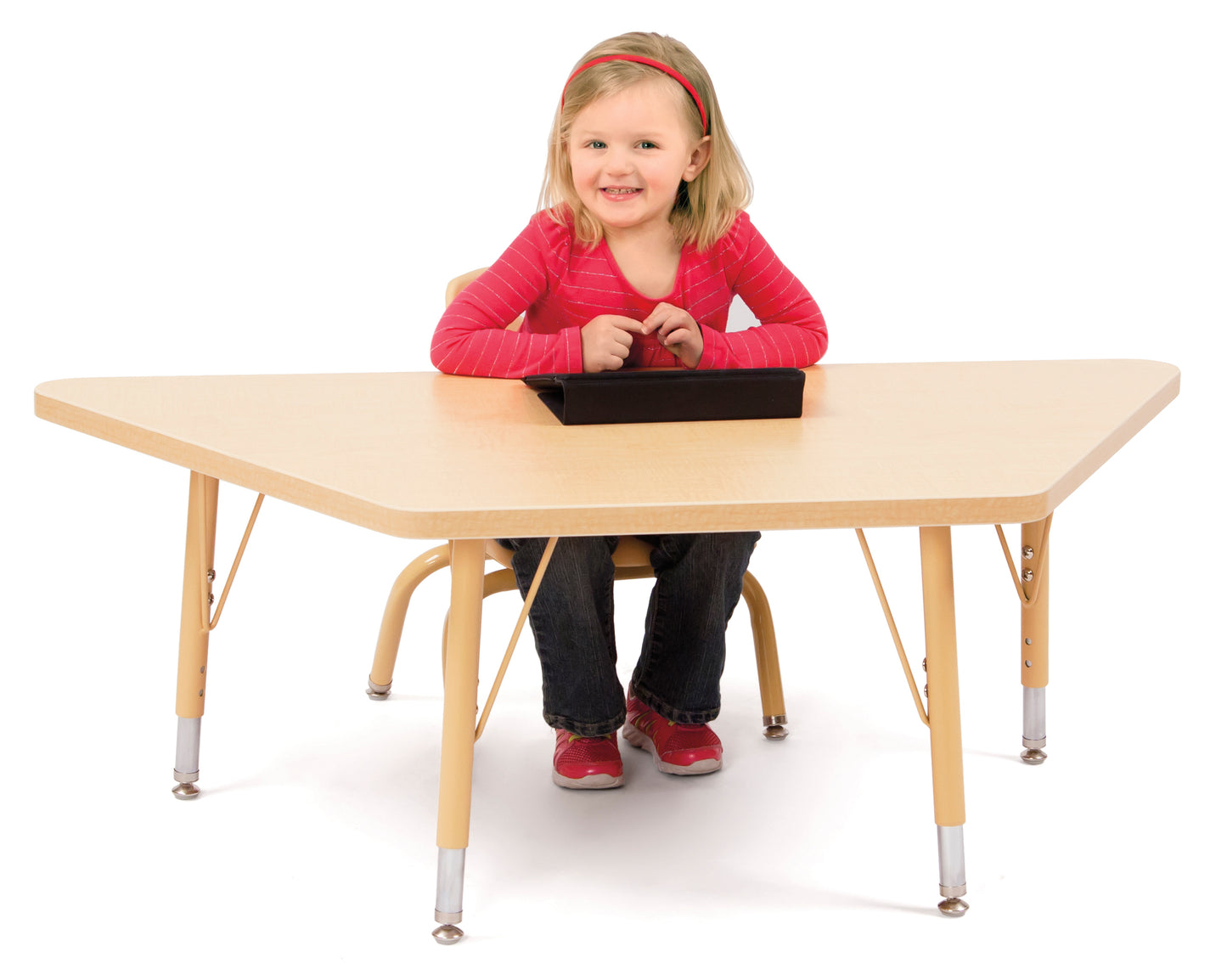 Trapezoid school table - economical model