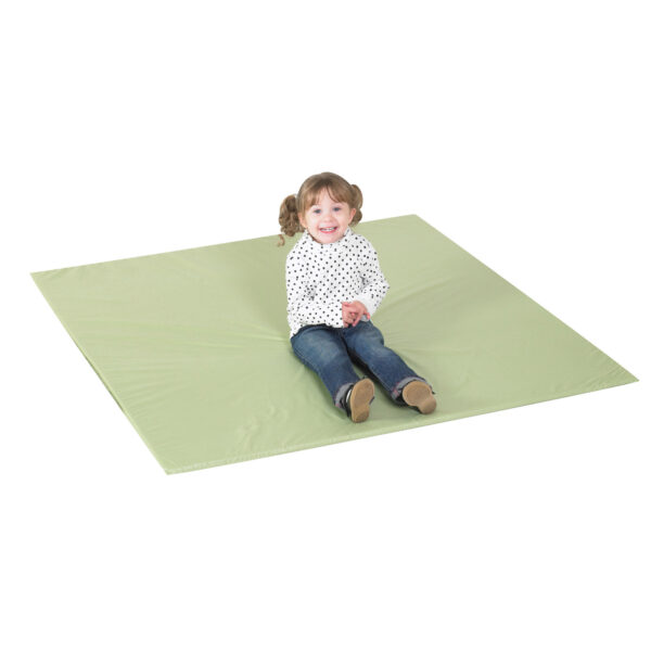 Tapis de jeu réversible en mousse et similicuir sans PVC pour poupons, 52 x 52 po