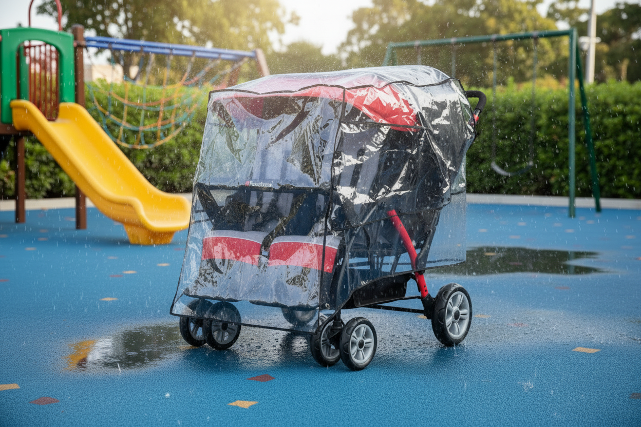 Rain cover for 3 or 4 seater stroller