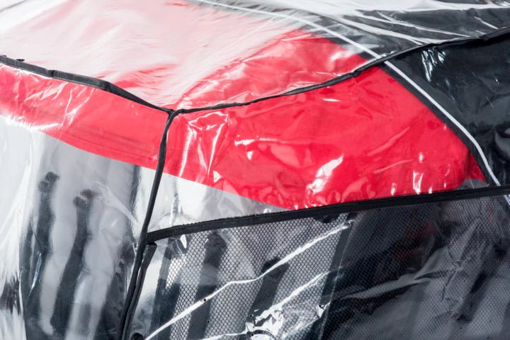 Protecteur contre la pluie pour poussette 3 ou 4 places