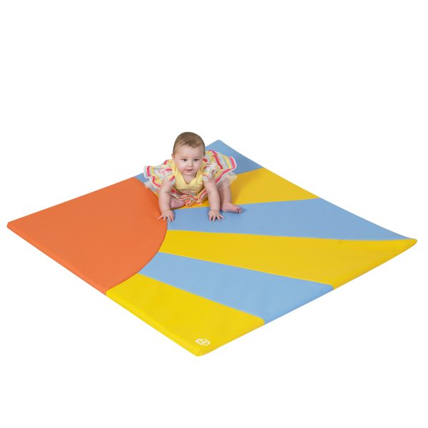 Tapis en mousse en forme de soleil, 48 x 48 po, 1 po d'épaisseur