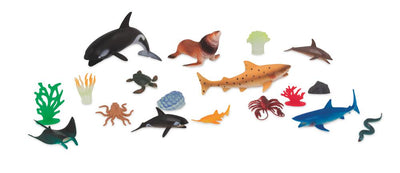 Ensemble de 60 figurines - le monde marin