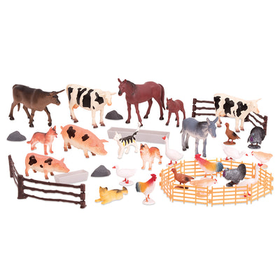 Ensemble de 60 figurines - Les animaux de la ferme