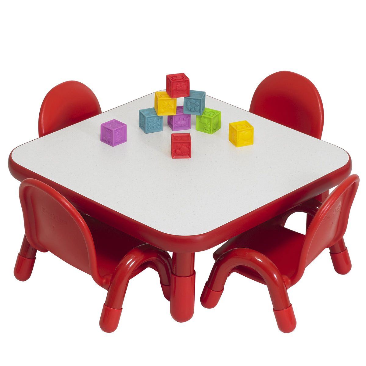 Ensemble table carrée 30 po et 4 chaises BaseLine Children's Factory