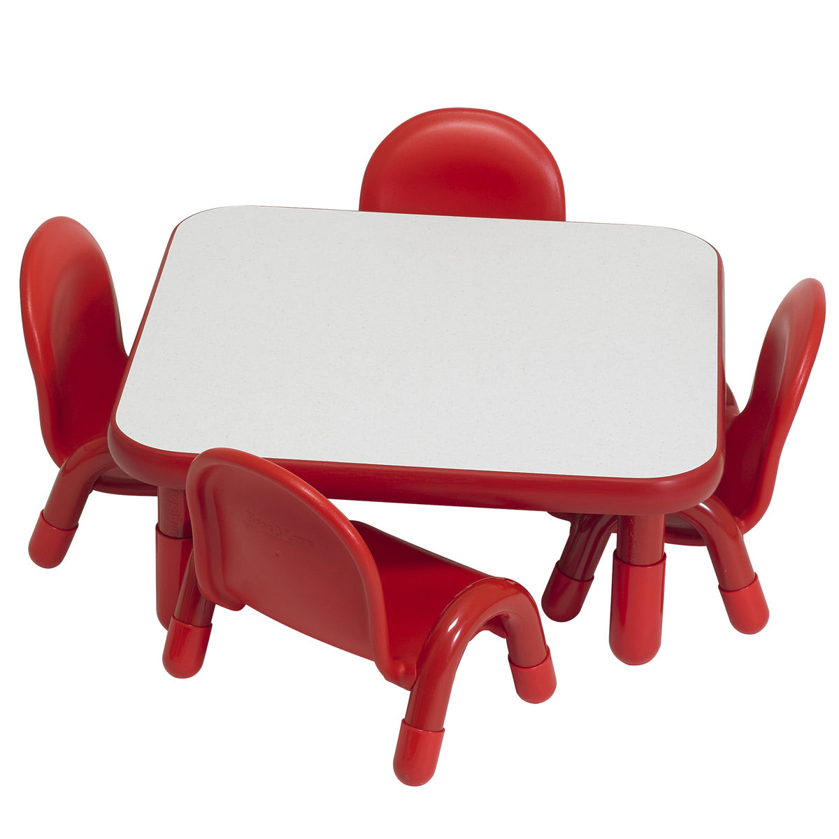 Ensemble table carrée 30 po et 4 chaises BaseLine Children's Factory