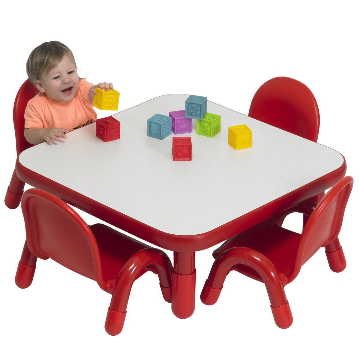 Ensemble table carrée 30 po et 4 chaises BaseLine Children's Factory