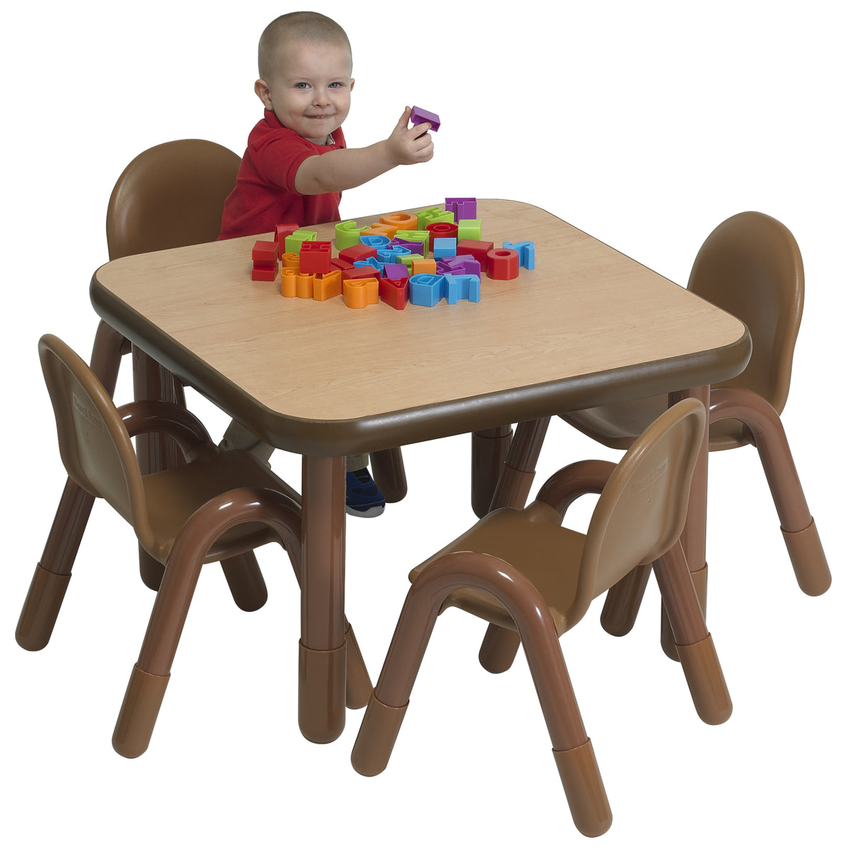 Ensemble table carrée 30 po chaises 11 po BaseLine Children's Factory
