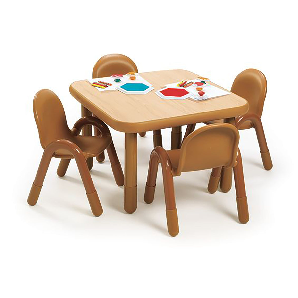Ensemble table carrée 30 po chaises 11 po BaseLine Children's Factory