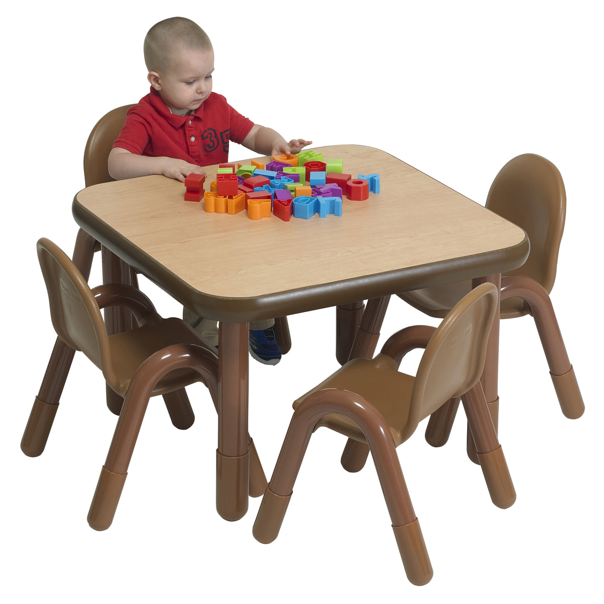 Ensemble table carrée 30 po chaises 11 po BaseLine Children's Factory