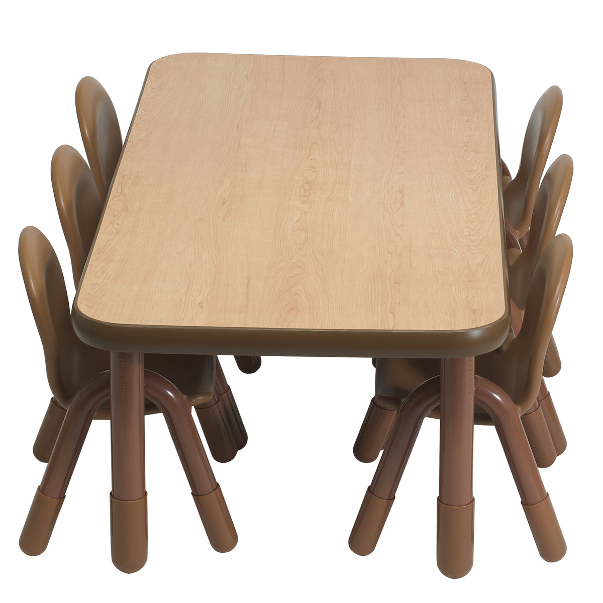Table et 6 chaises préscolaire 60 x 30 po BaseLine Children's Factory
