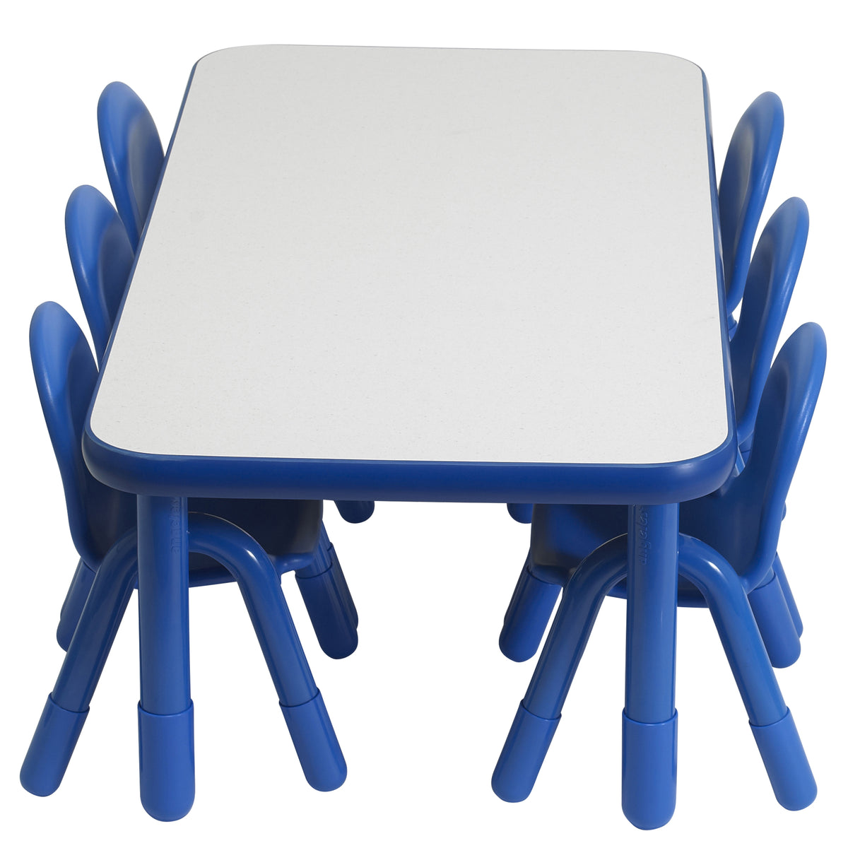 Table et 6 chaises préscolaire 60 x 30 po BaseLine Children's Factory