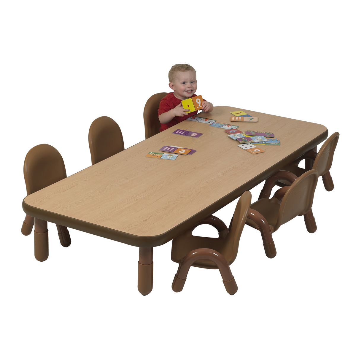 Ensemble table 72 x 30 po et chaises BaseLine Children's Factory