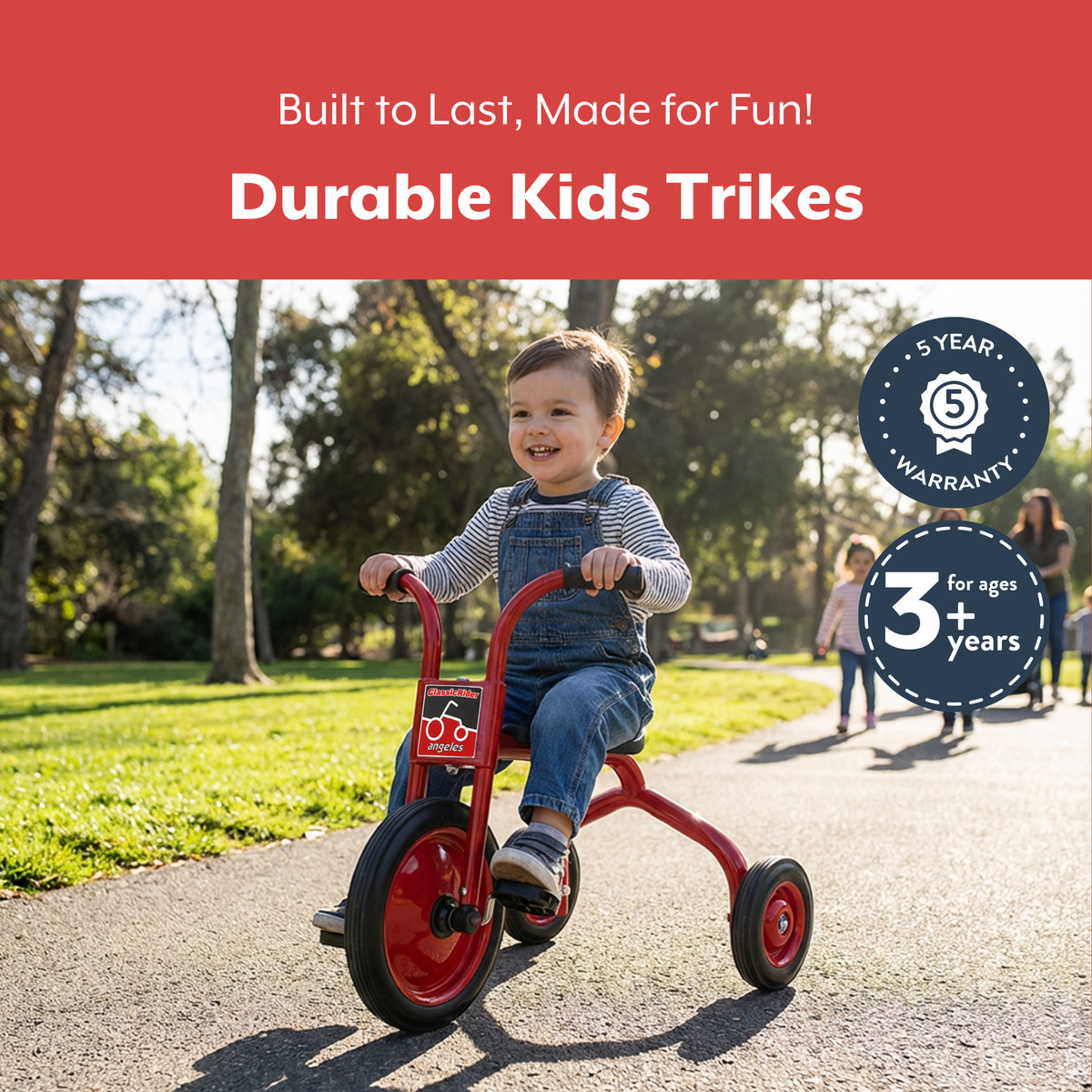 Tricycle roue de 12 po ClassicRider Children's Factory