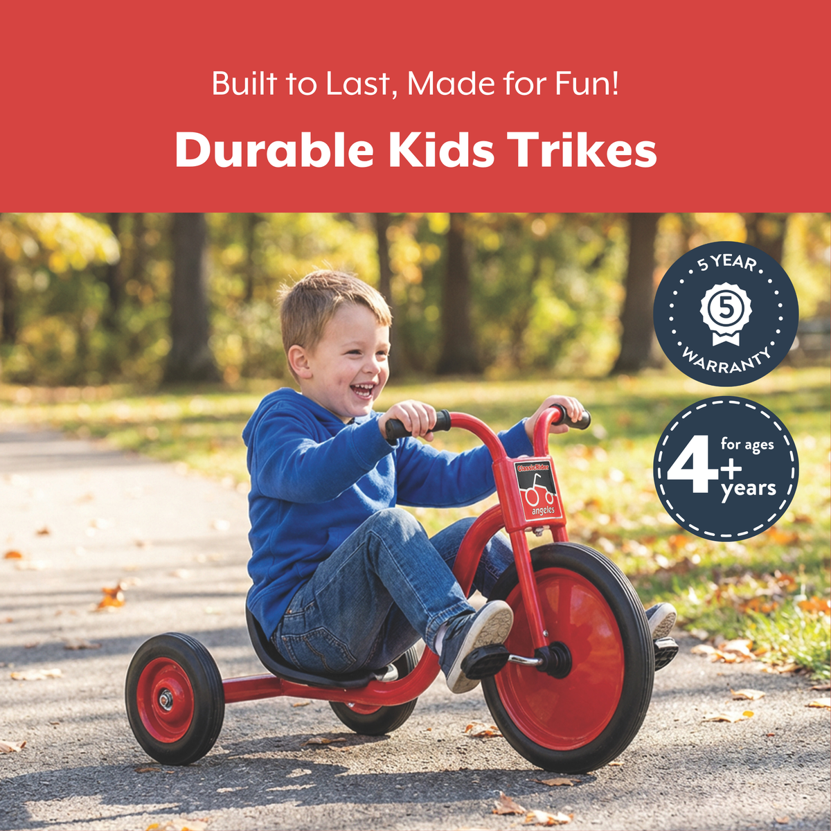 Tricycle Super Cycle 14 po ClassicRider Children's Factory