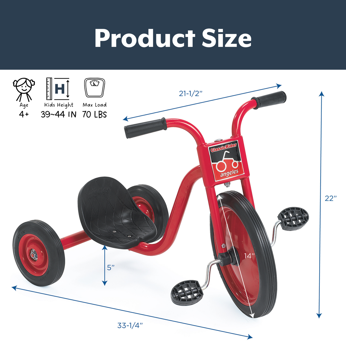 Tricycle Super Cycle 14 po ClassicRider Children's Factory
