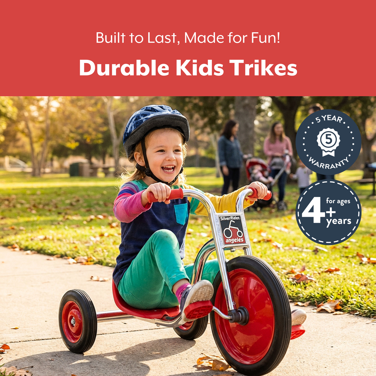 Tricycle Super Cycle 14 po SilverRider Children's Factory