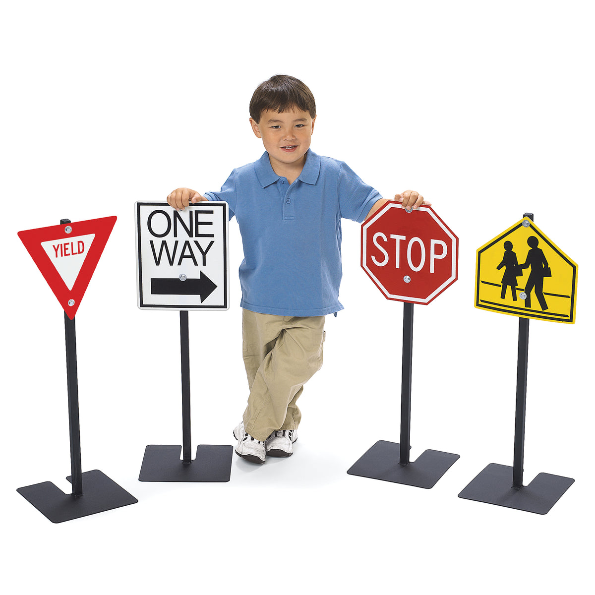 Ensemble 4 panneaux de signalisation Angeles Children's Factory