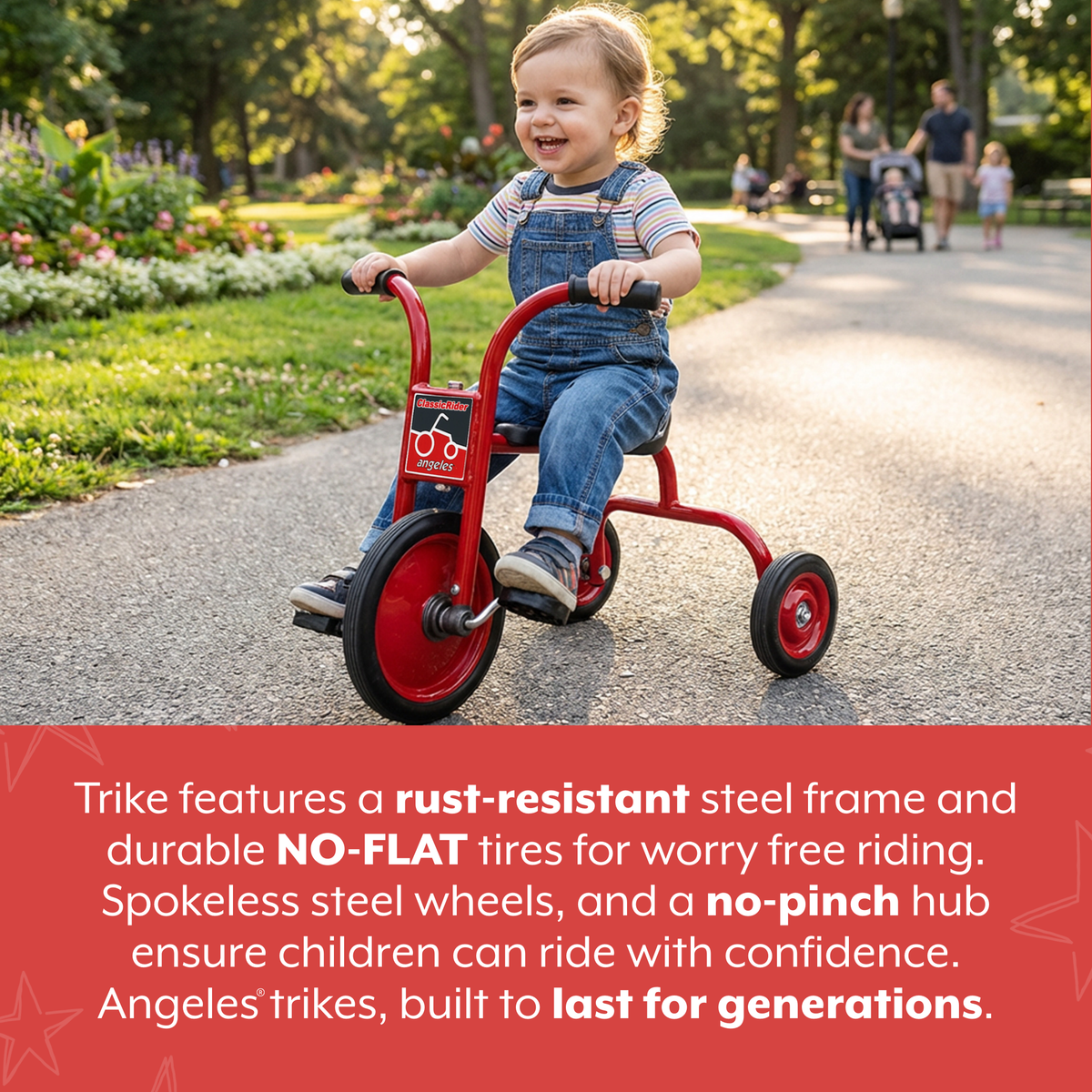 Tricycle Pedal Pusher 10 po ClassicRider Children's Factory