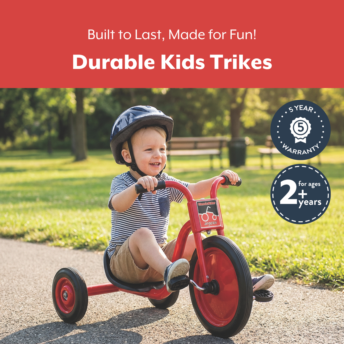 Tricycle Pedal Pusher LT 10 po ClassicRider Children's Factory