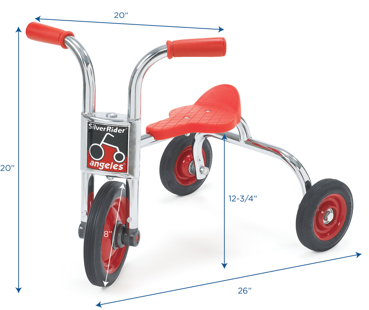 Tricycle-poussette roue de 8 po SilverRider Children's Factory