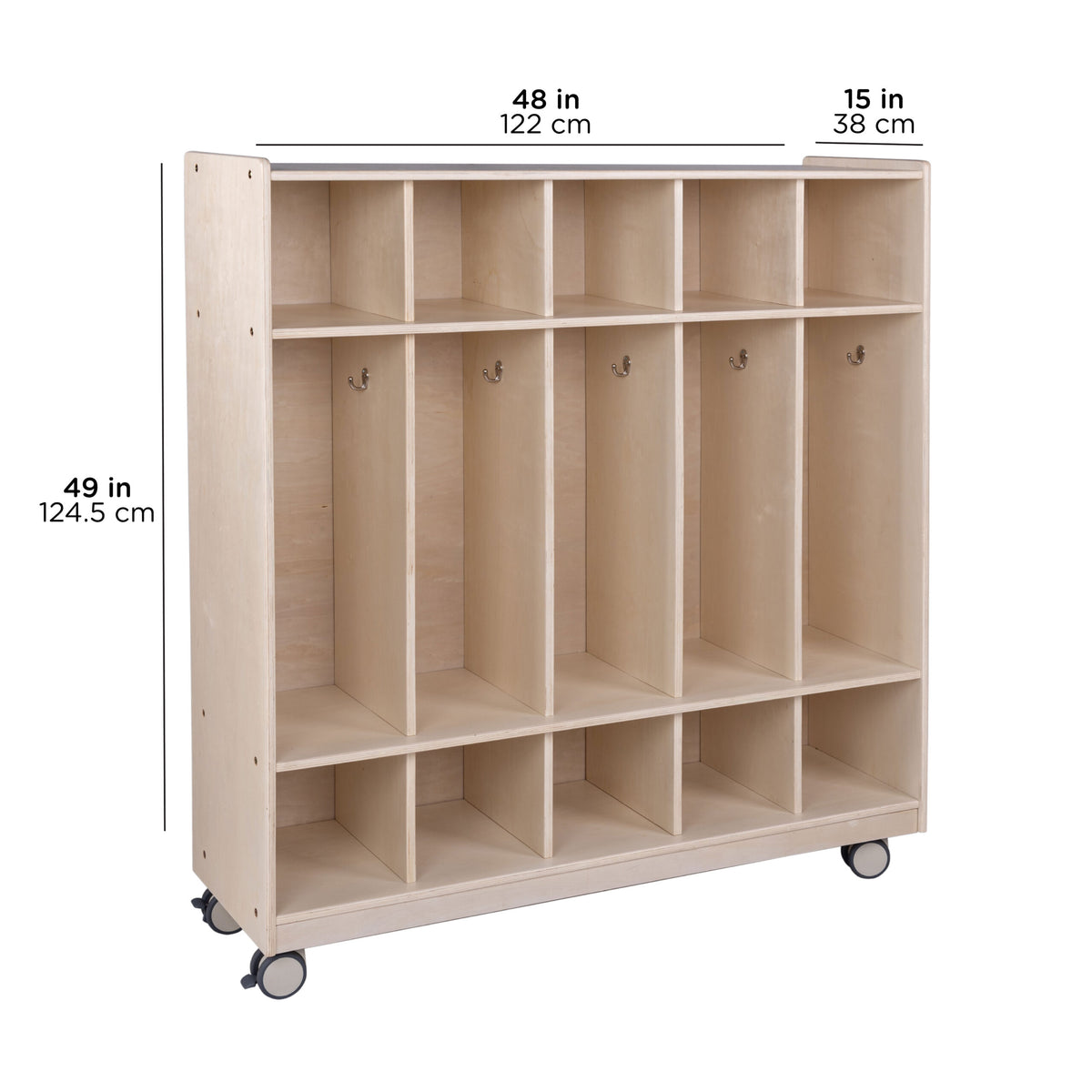 Casier mobile 5 sections rangement chaussures Angeles Children's Factory